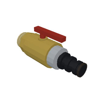 Brass drain cock 3/4" M with hose connector