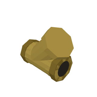 Brass oblique strainer (dirt filter) 1 1/2" F