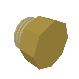 Brass plug 1 1/2" M