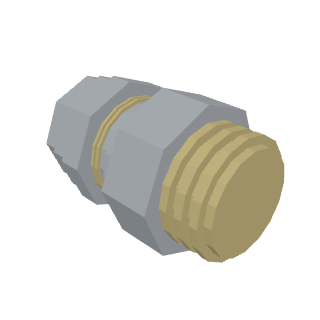 Compression adapter coupling Ø20 × 3/4" M