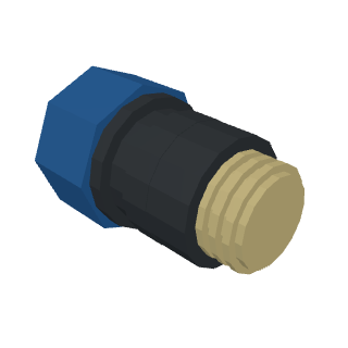 HDPE adapter coupling Ø32 × 1" M