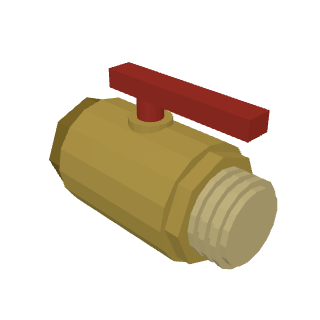 Brass ball valve 1" F × 1" M