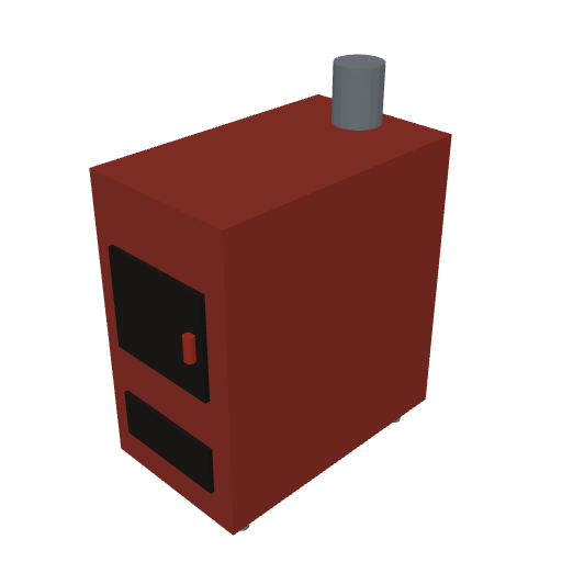 Solid fuel boiler 18 kW, top flue, rear connections (2 × 1 1/2
