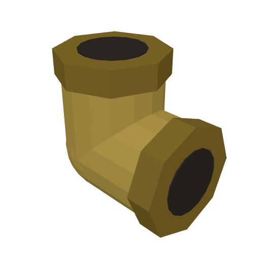 brass elbow 90° 1/2