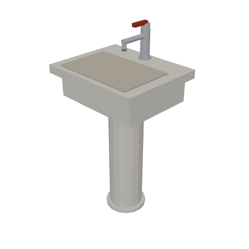 Washbasin with mixer (2 × 1/2